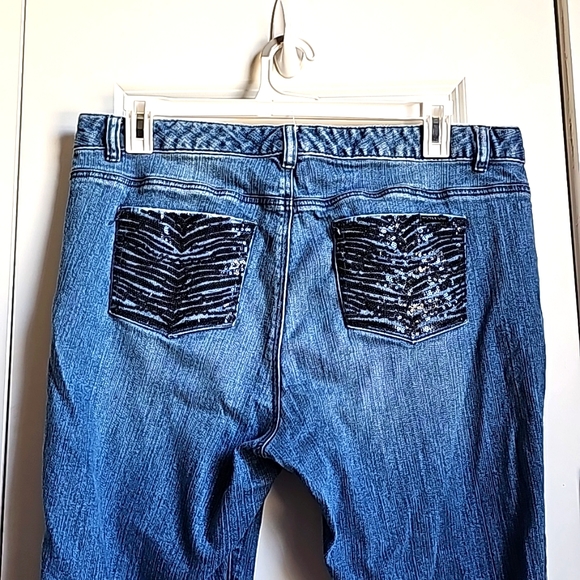 MICHAEL Michael Kors Denim - Michael Kors SkinnyBlue Jeans With Sequins Detailing in Women's Size 16W EUC